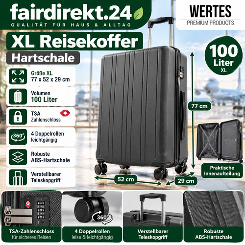 Wertes hartschalenkoffer 77 - xl,